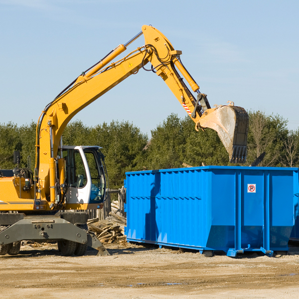 can i choose the location where the residential dumpster will be placed in Brookdale